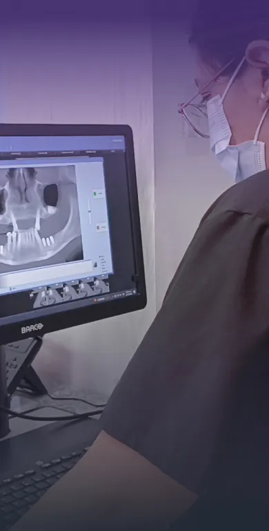 Step one of the dental veneers process, featuring precision measurements and planning at Smile Masters by Franklin.